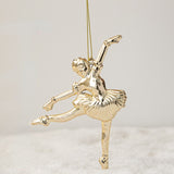 1pc Gold or Silver Ballerina Christmas Tree Decoration