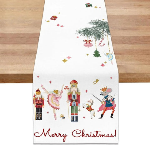 Nutcracker Ballet themed Christmas table runner