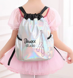 Metallic Dance Drawstring Backpack Girls