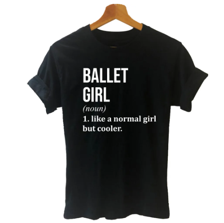 Ballet Girl Word Tee shirt