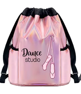 Metallic Dance Drawstring Backpack Girls