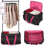 Rolling Dance Bag with Telescopic Garment Rack