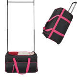 Rolling Dance Bag with Telescopic Garment Rack