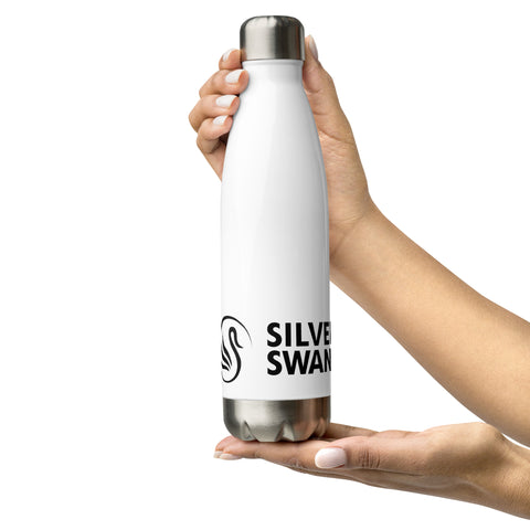 Silver Swans Stainless Steel Water Bottle