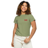 RAD Embroidered Logo high waisted T shirt