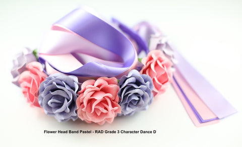 Grade 1-3 Flower Headband "Pastel"