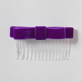 Straight Velvet Hair ribbons on Combs